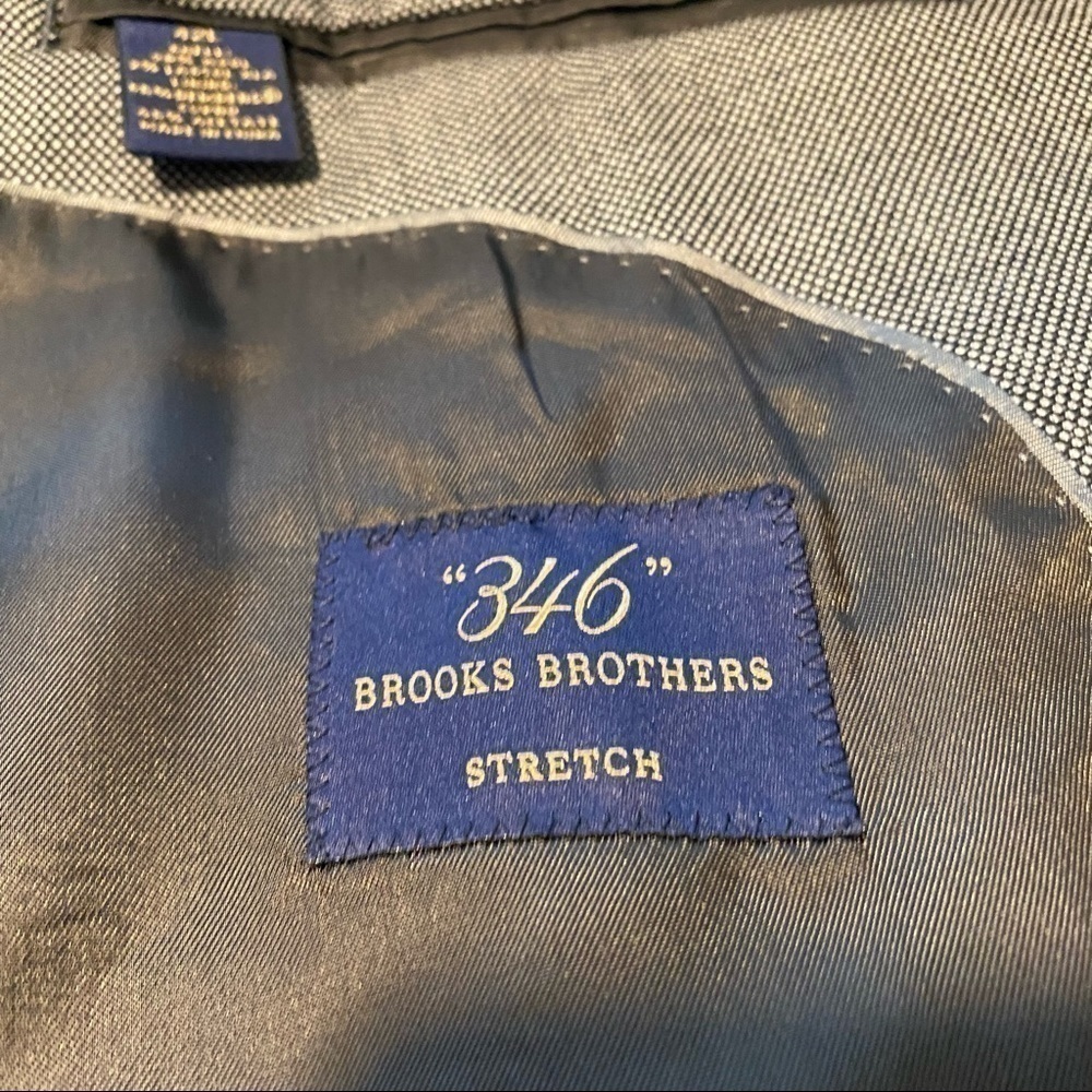 Brooks Brothers men’s two button blazer jacket wool coat 42L suit jacket - Picture 10 of 14